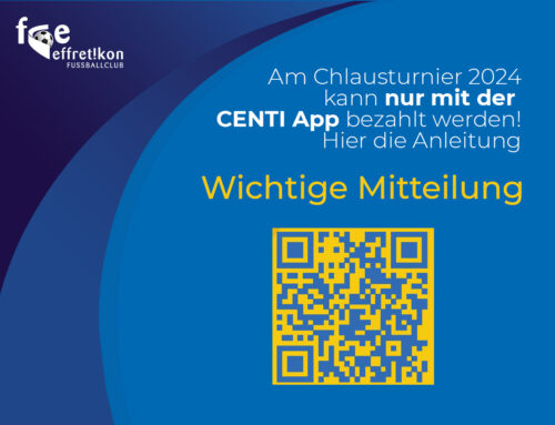 Chlausturnier 2024: mit CENTI App bezahlen